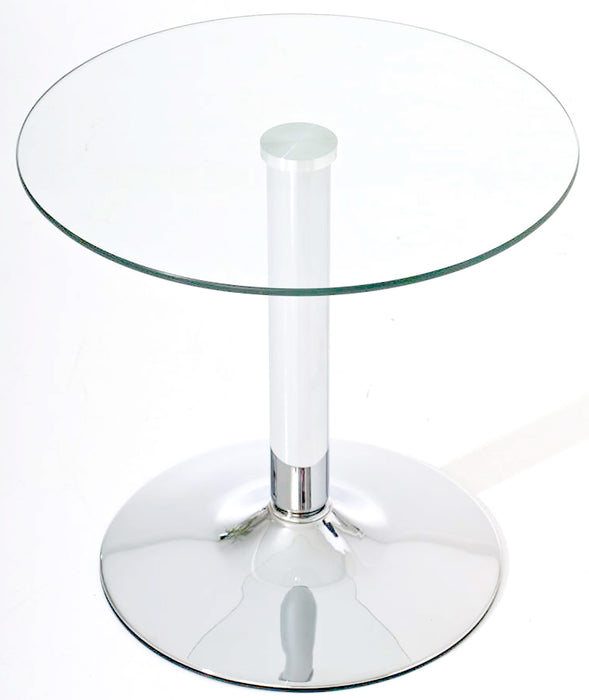 Ikarus kerek üvegasztal 50 cm átmérővel