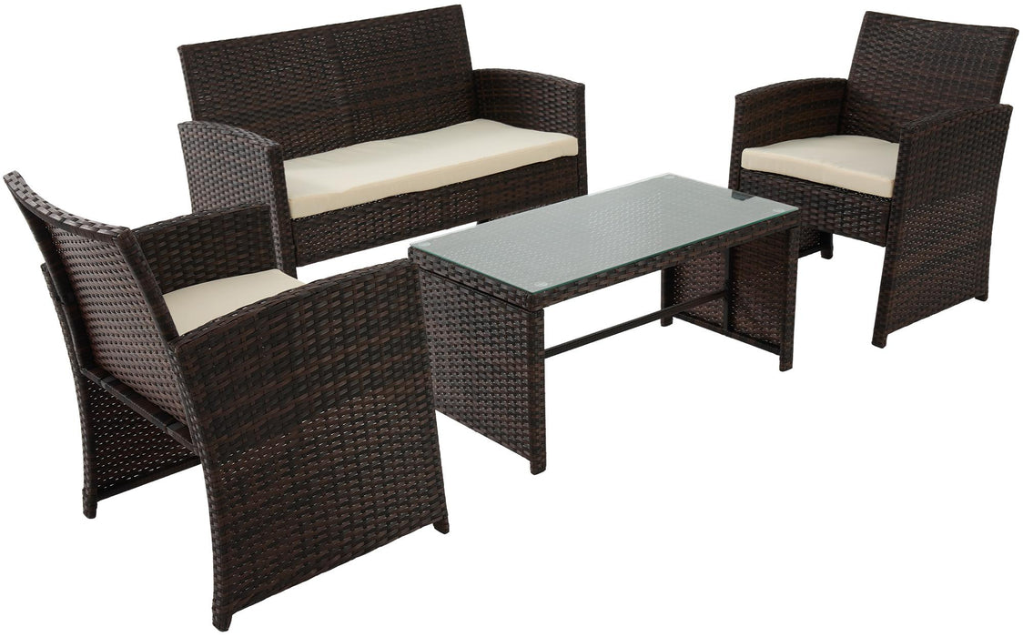 Toruba kerti bútorszett polyrattan – Deluzzo