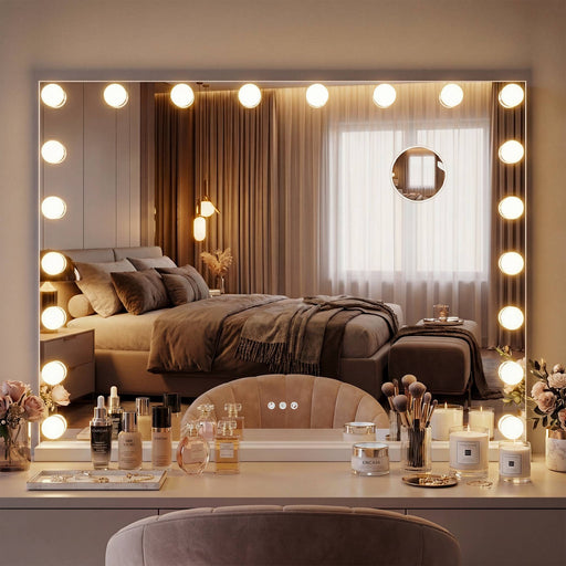 Norlina LED-es kozmetikai tükör 80×60 cm – Deluzzo