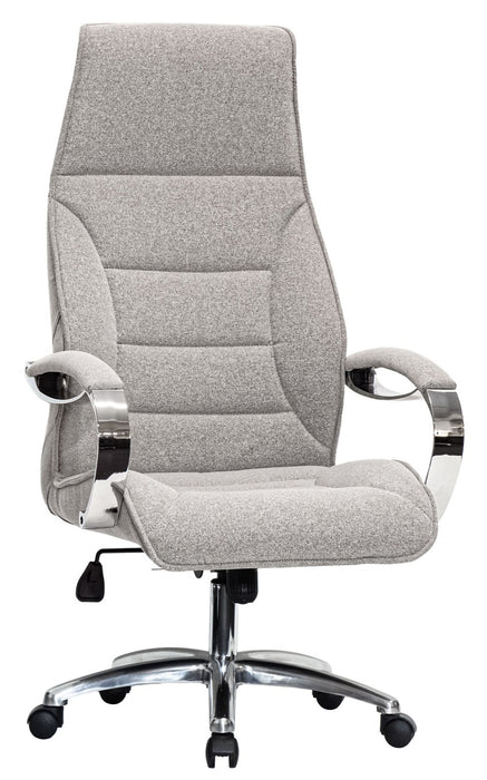 Affi_nagy_teherbirasu_bezs_szovet_ vezetoi_forgoszek_200KG_krom_csillagtalp_DELUZZO