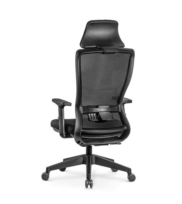 Alya ergonomikus irodai forgószék fejtámasszal, állítható deréktámasszal, dönthető háttámlával