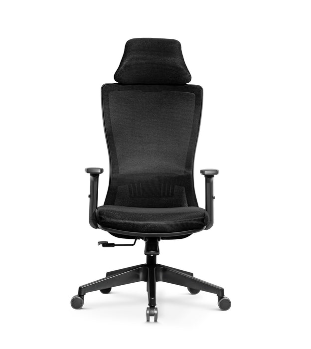 Alya ergonomikus irodai forgószék fejtámasszal, állítható deréktámasszal, dönthető háttámlával