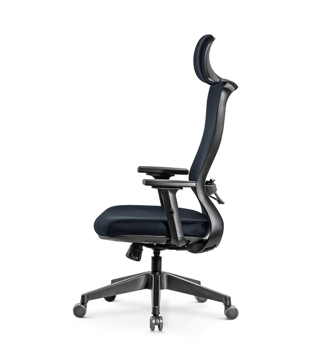 Alya ergonomikus irodai forgószék fejtámasszal, állítható deréktámasszal, dönthető háttámlával