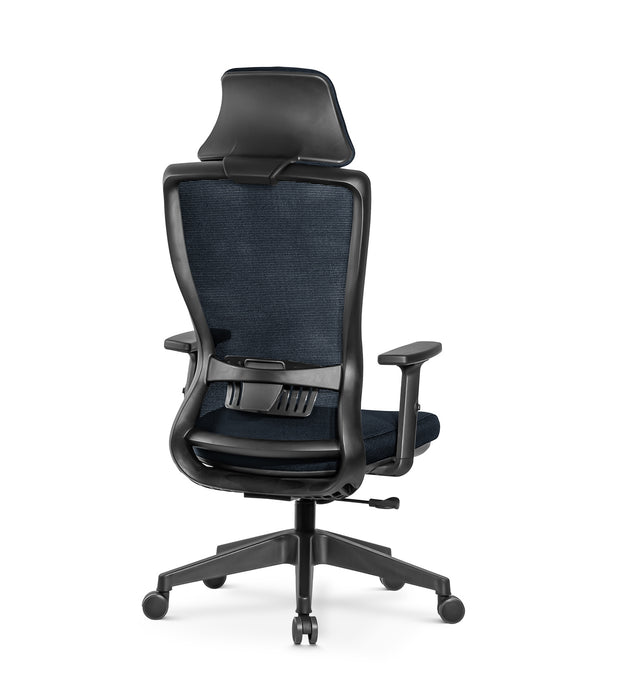 Alya ergonomikus irodai forgószék fejtámasszal, állítható deréktámasszal, dönthető háttámlával