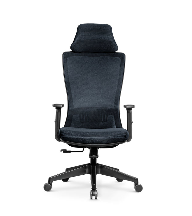 Alya ergonomikus irodai forgószék fejtámasszal, állítható deréktámasszal, dönthető háttámlával