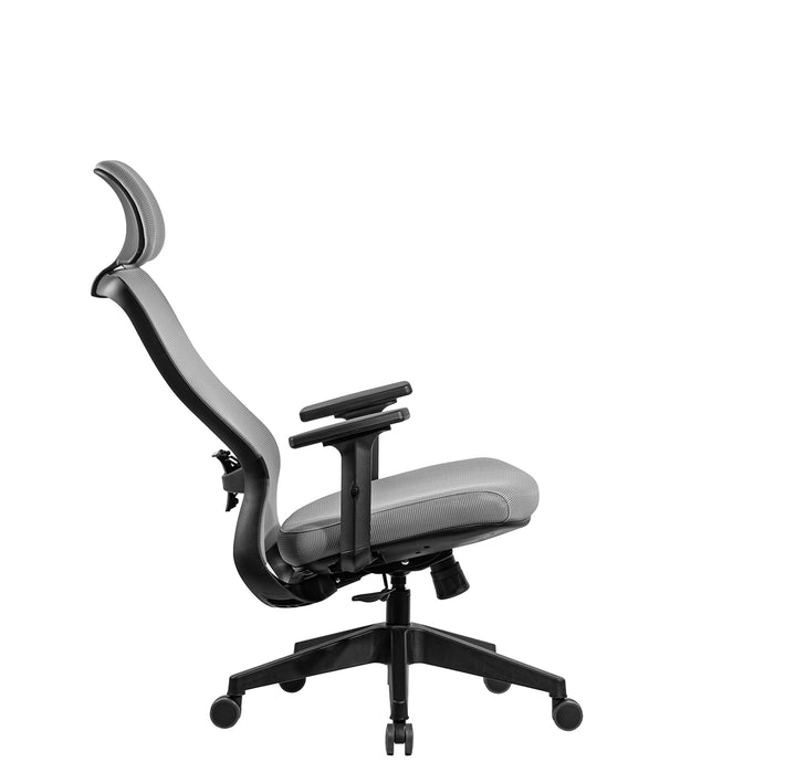 Alya ergonomikus irodai forgószék fejtámasszal, állítható deréktámasszal, dönthető háttámlával