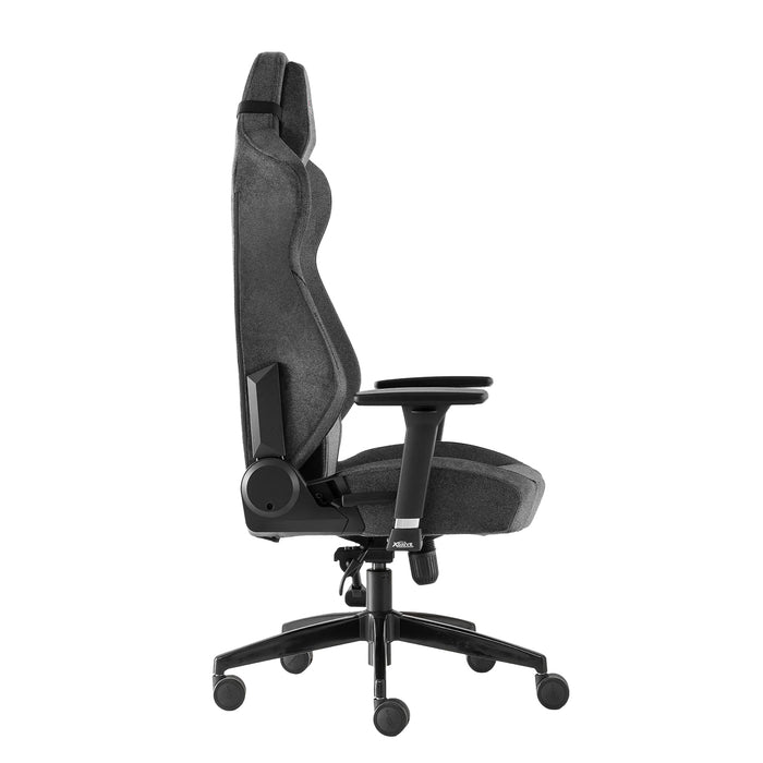 Anka Professzionális gamer szék, nyakpárna, derékpárna, 3D kartámasz, fekete/rózsaszín szövet
