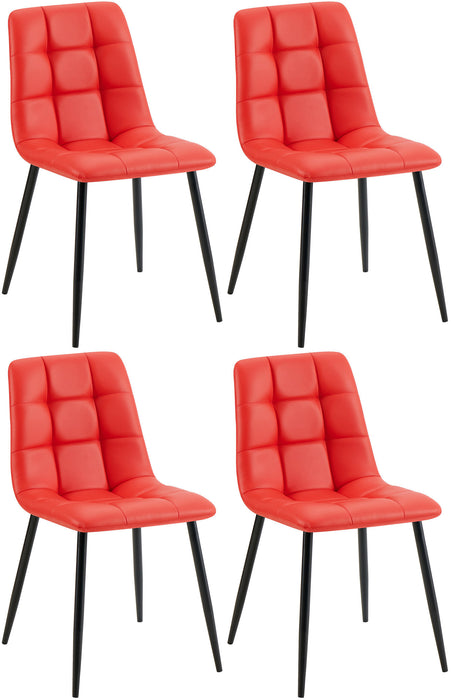 Antibes_piros_mubor_etkezoszek_4db_ szett_fekete_femlab_Deluzzo