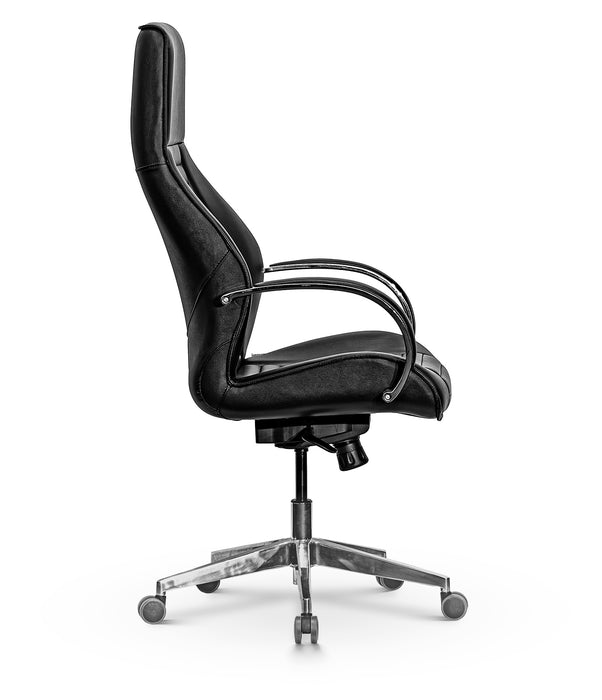 Azzone magas háttámlás műbőr irodai vezetői szék, 200 Kg-ig