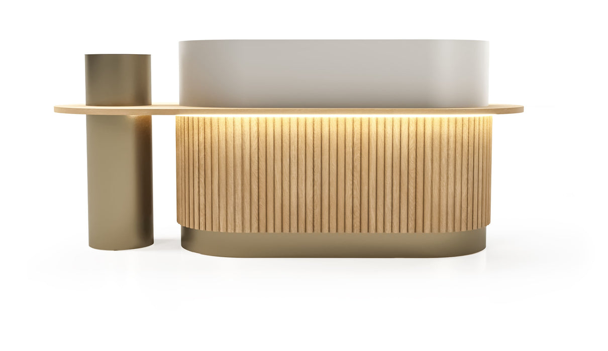 Brass recepciós pult