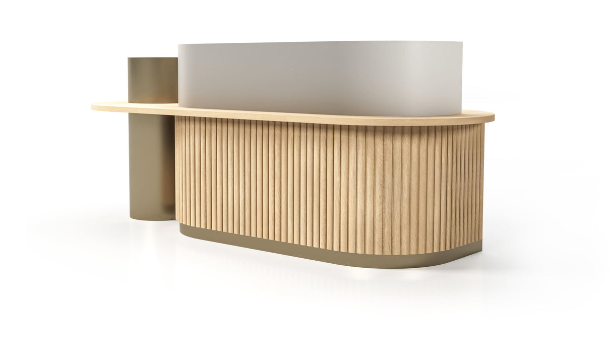 Brass recepciós pult