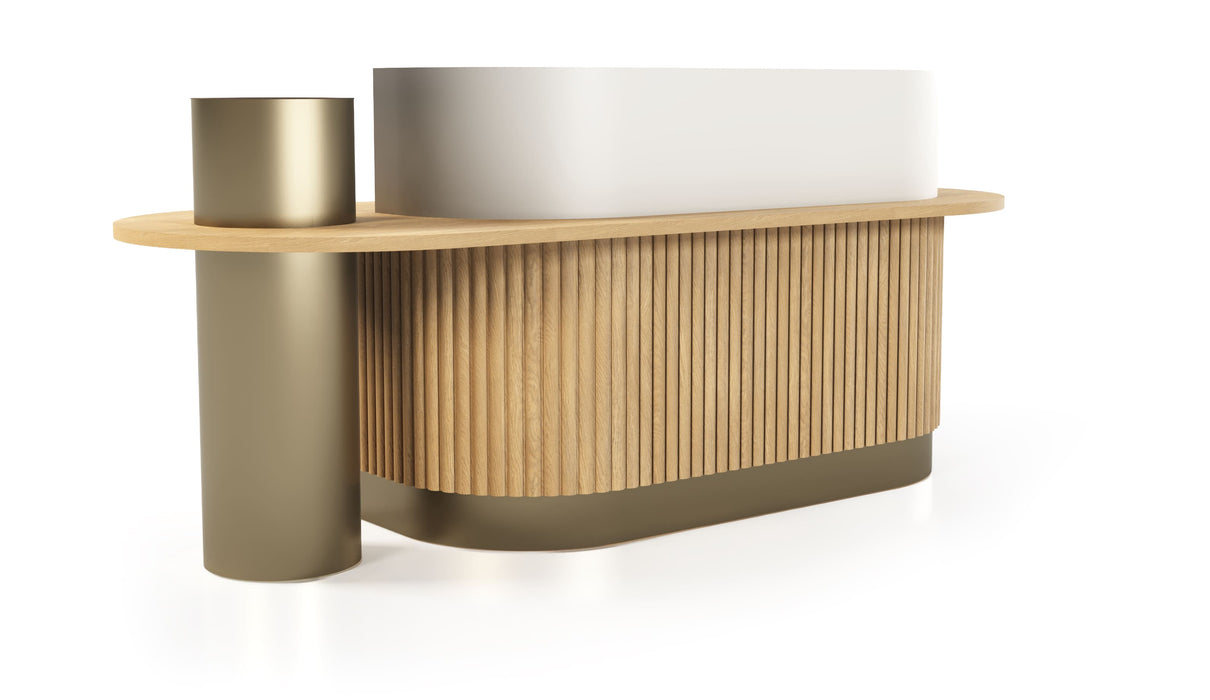 Brass recepciós pult