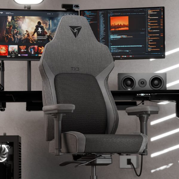 Gamer szék ThunderX3 CORE Smart, Mesh (szövet + háló) fekete