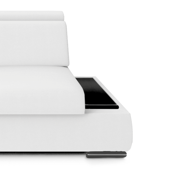 Catania U alakú elemes kanapé, ágyazható, tárolóval