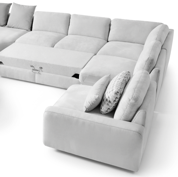 Selena extra kényelmes kanapé, ágyazható funkció, elemekből összeállítható