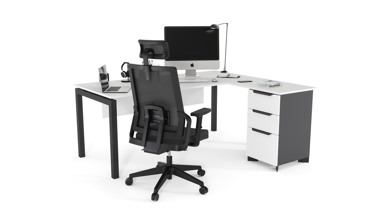 Gera L-alakú íróasztal