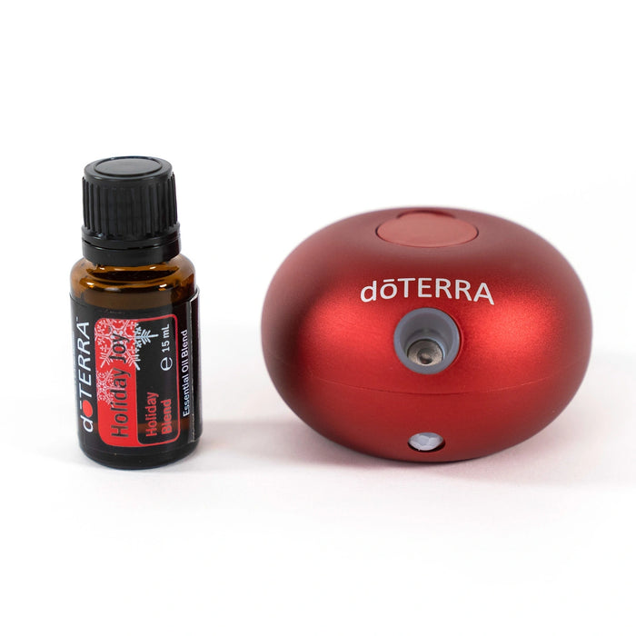 dōTERRA Bubble párologtató (rubinvörös) és Holiday Joy illóolaj