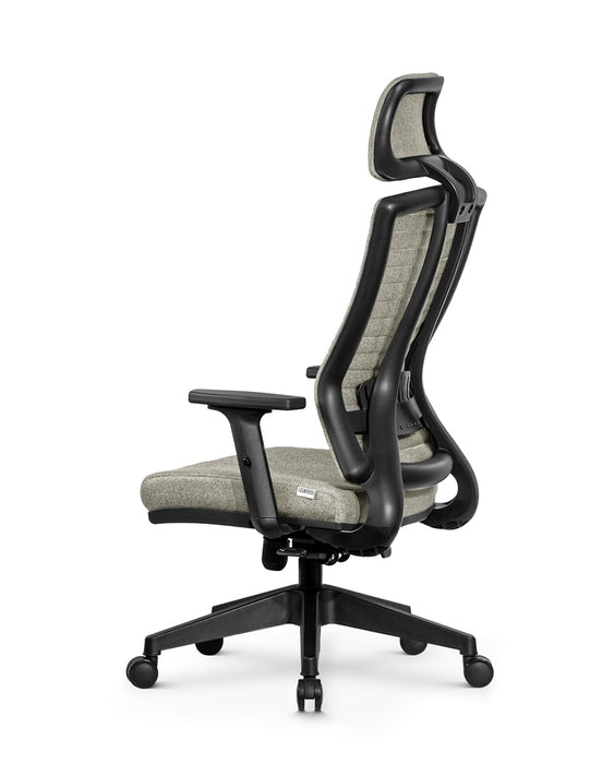 Ello ergonomikus szövet irodai forgószék deréktámasszal, fejtámasszal