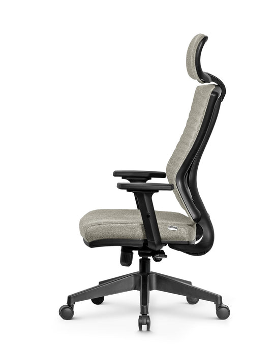 Ello ergonomikus szövet irodai forgószék deréktámasszal, fejtámasszal