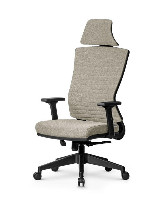 Ello ergonomikus szövet irodai forgószék deréktámasszal, fejtámasszal