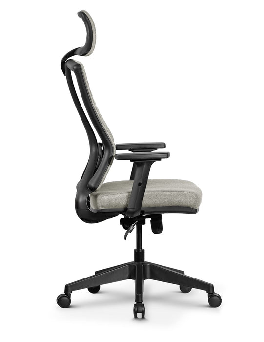 Ello ergonomikus szövet irodai forgószék deréktámasszal, fejtámasszal
