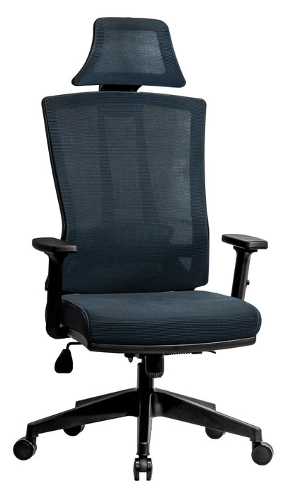 Ello_ergonomikus_irodai_forgoszek_ derektamasszal_fejtamasszal_szurke_3D_Air_mesh_halos_fekete_csillagtalp_Deluzzo