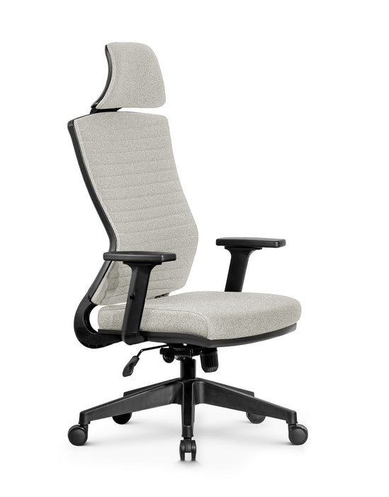 Ello ergonomikus szövet irodai forgószék deréktámasszal, fejtámasszal