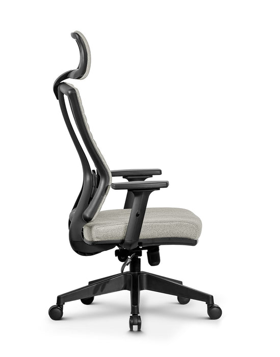 Ello ergonomikus szövet irodai forgószék deréktámasszal, fejtámasszal