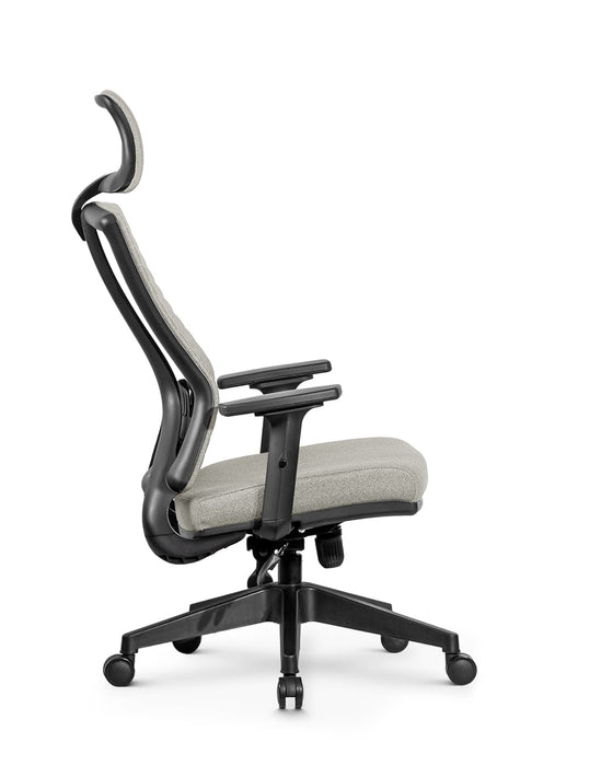 Ello ergonomikus szövet irodai forgószék deréktámasszal, fejtámasszal