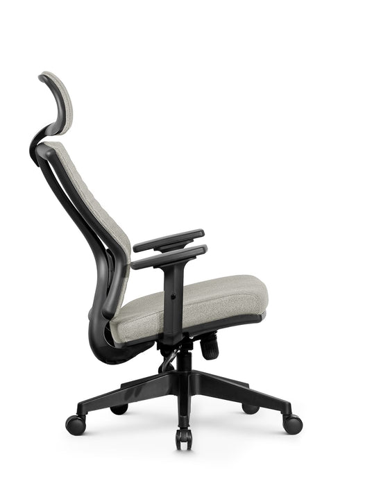 Ello ergonomikus szövet irodai forgószék deréktámasszal, fejtámasszal