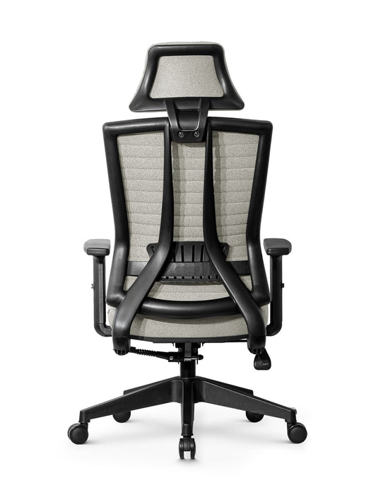 Ello ergonomikus szövet irodai forgószék deréktámasszal, fejtámasszal