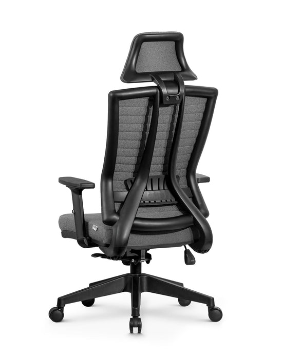 Ello ergonomikus szövet irodai forgószék deréktámasszal, fejtámasszal