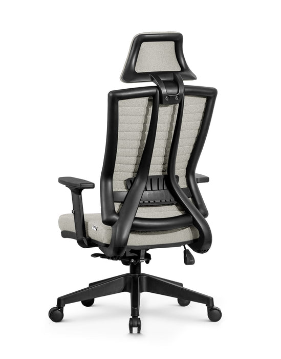 Ello ergonomikus szövet irodai forgószék deréktámasszal, fejtámasszal