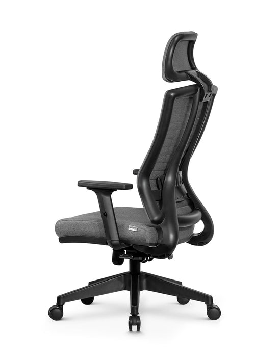 Ello ergonomikus szövet irodai forgószék deréktámasszal, fejtámasszal