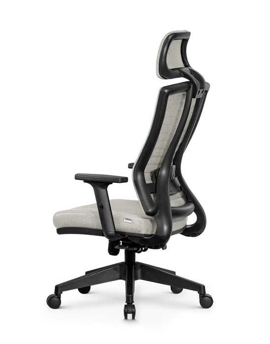 Ello ergonomikus szövet irodai forgószék deréktámasszal, fejtámasszal