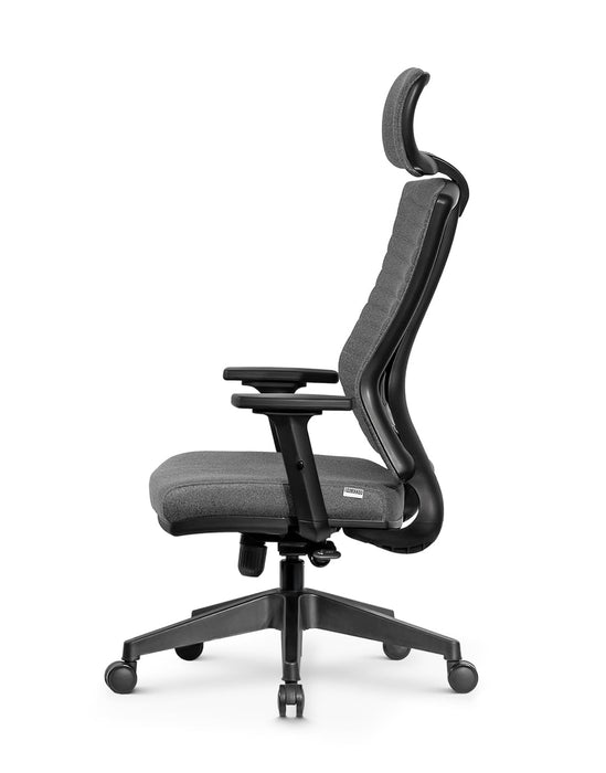 Ello ergonomikus szövet irodai forgószék deréktámasszal, fejtámasszal