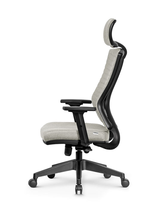 Ello ergonomikus szövet irodai forgószék deréktámasszal, fejtámasszal