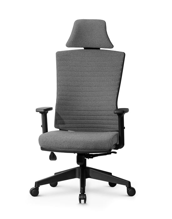 Ello ergonomikus szövet irodai forgószék deréktámasszal, fejtámasszal