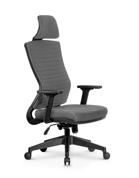 Ello ergonomikus szövet irodai forgószék deréktámasszal, fejtámasszal