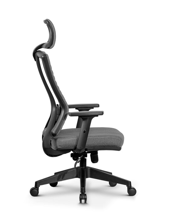 Ello ergonomikus szövet irodai forgószék deréktámasszal, fejtámasszal