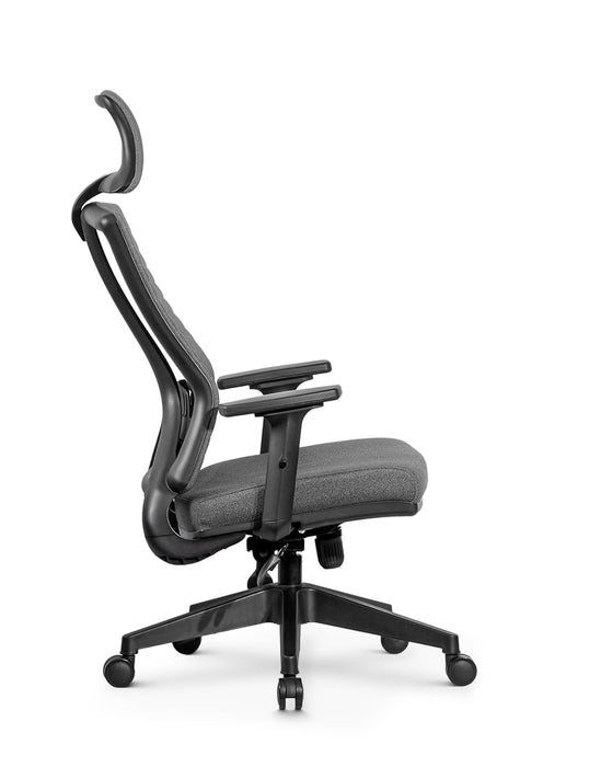 Ello ergonomikus szövet irodai forgószék deréktámasszal, fejtámasszal