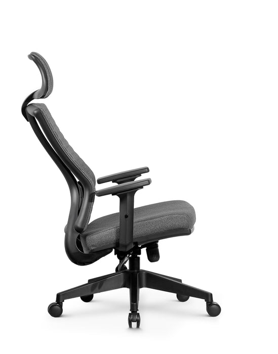 Ello ergonomikus szövet irodai forgószék deréktámasszal, fejtámasszal