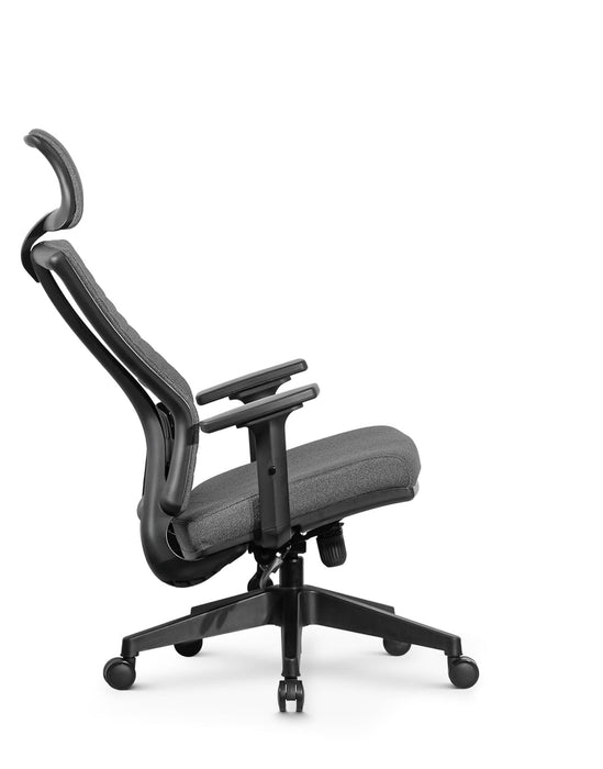 Ello ergonomikus szövet irodai forgószék deréktámasszal, fejtámasszal