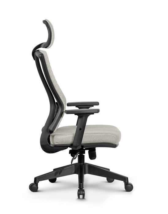 Ello ergonomikus szövet irodai forgószék deréktámasszal, fejtámasszal