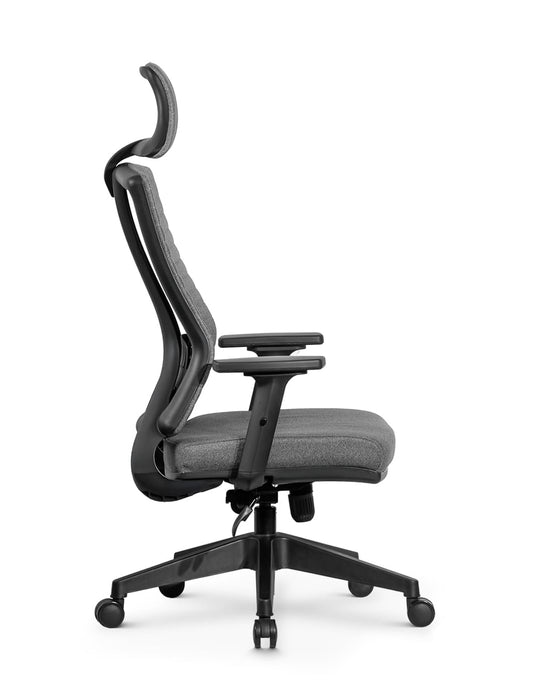 Ello ergonomikus szövet irodai forgószék deréktámasszal, fejtámasszal