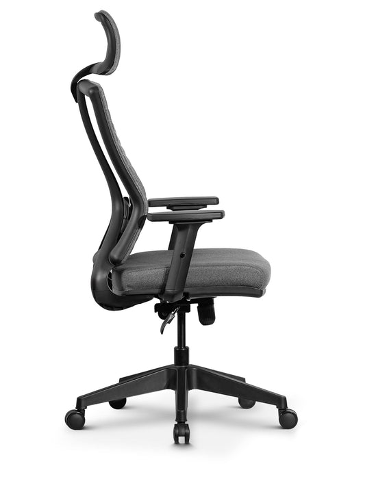 Ello ergonomikus szövet irodai forgószék deréktámasszal, fejtámasszal