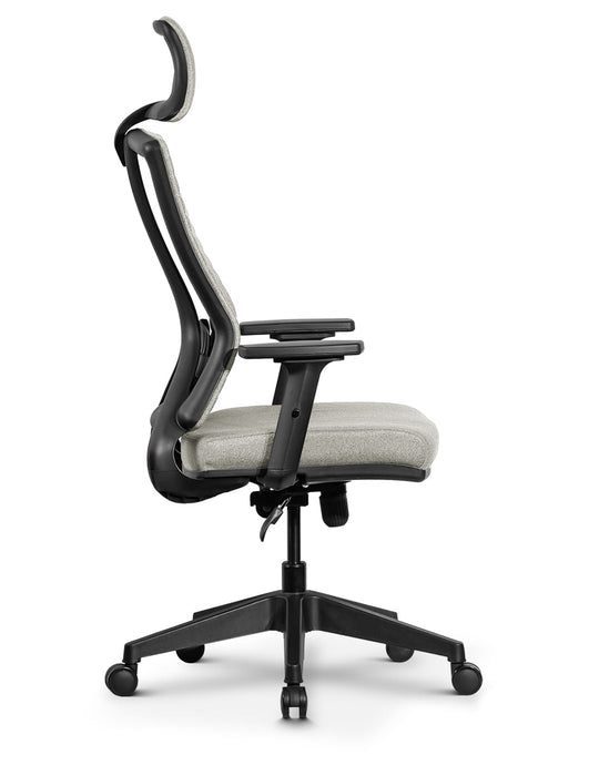 Ello ergonomikus szövet irodai forgószék deréktámasszal, fejtámasszal