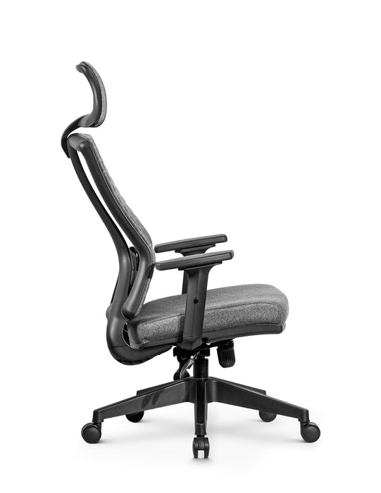 Ello ergonomikus szövet irodai forgószék deréktámasszal, fejtámasszal