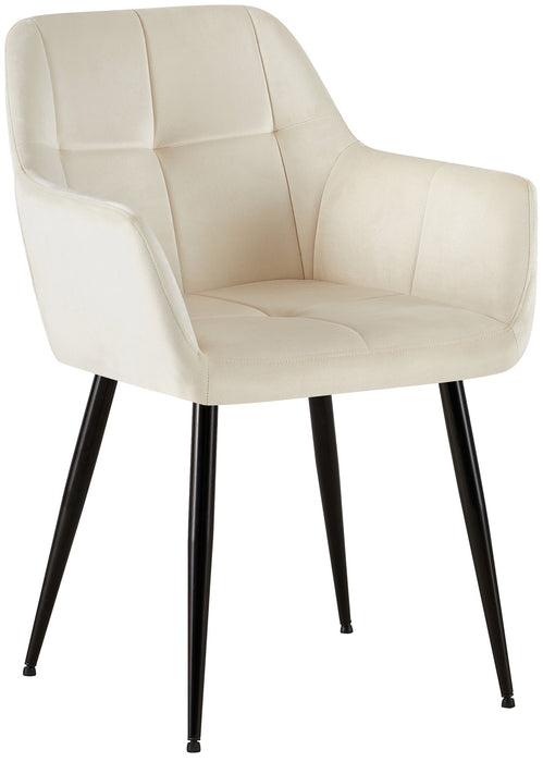 Emia_etkezoszek_krem_barsony_huzat_fekete_fem_lab_Deluzzo