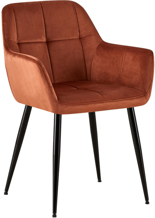 Emia_etkezoszek_rozsda_barsony_huzat_fekete_fem_lab_Deluzzo